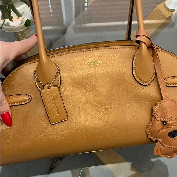 Coach Brown Leather Shoulder Bag - Picture 3 of 8